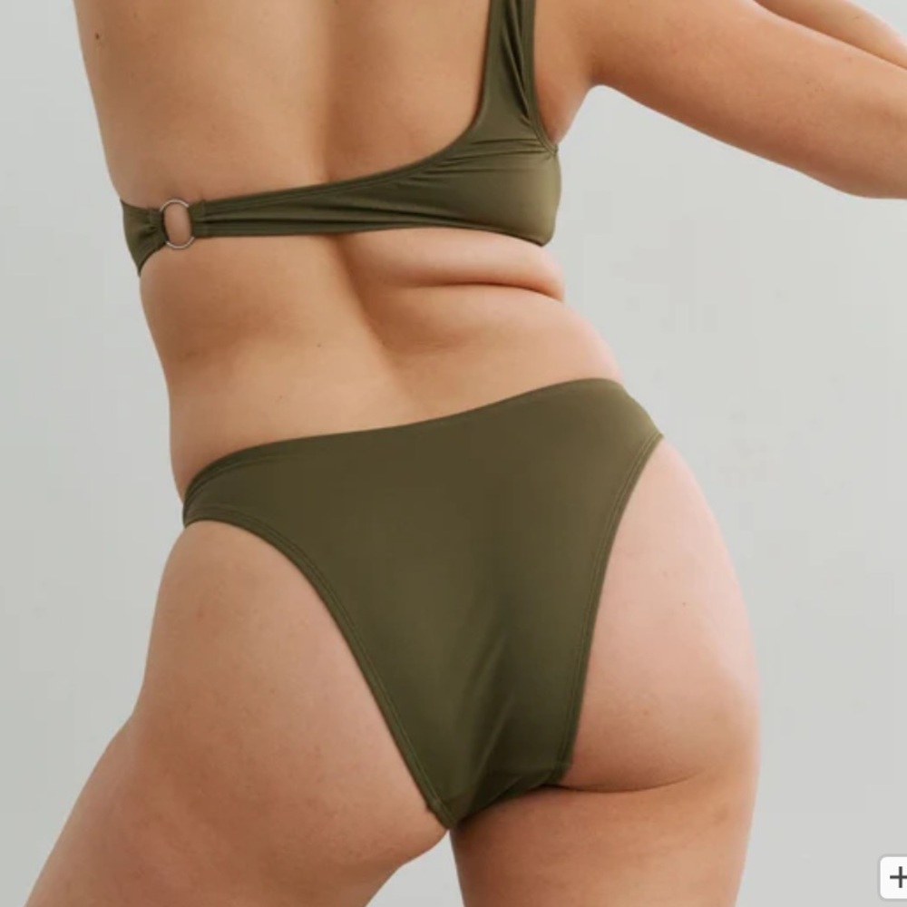 Blush Oasis High Leg Bikini Bottom Yucca - Picture 4 of 11